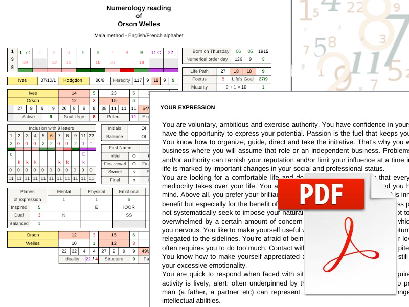 Full Numerology Reading
